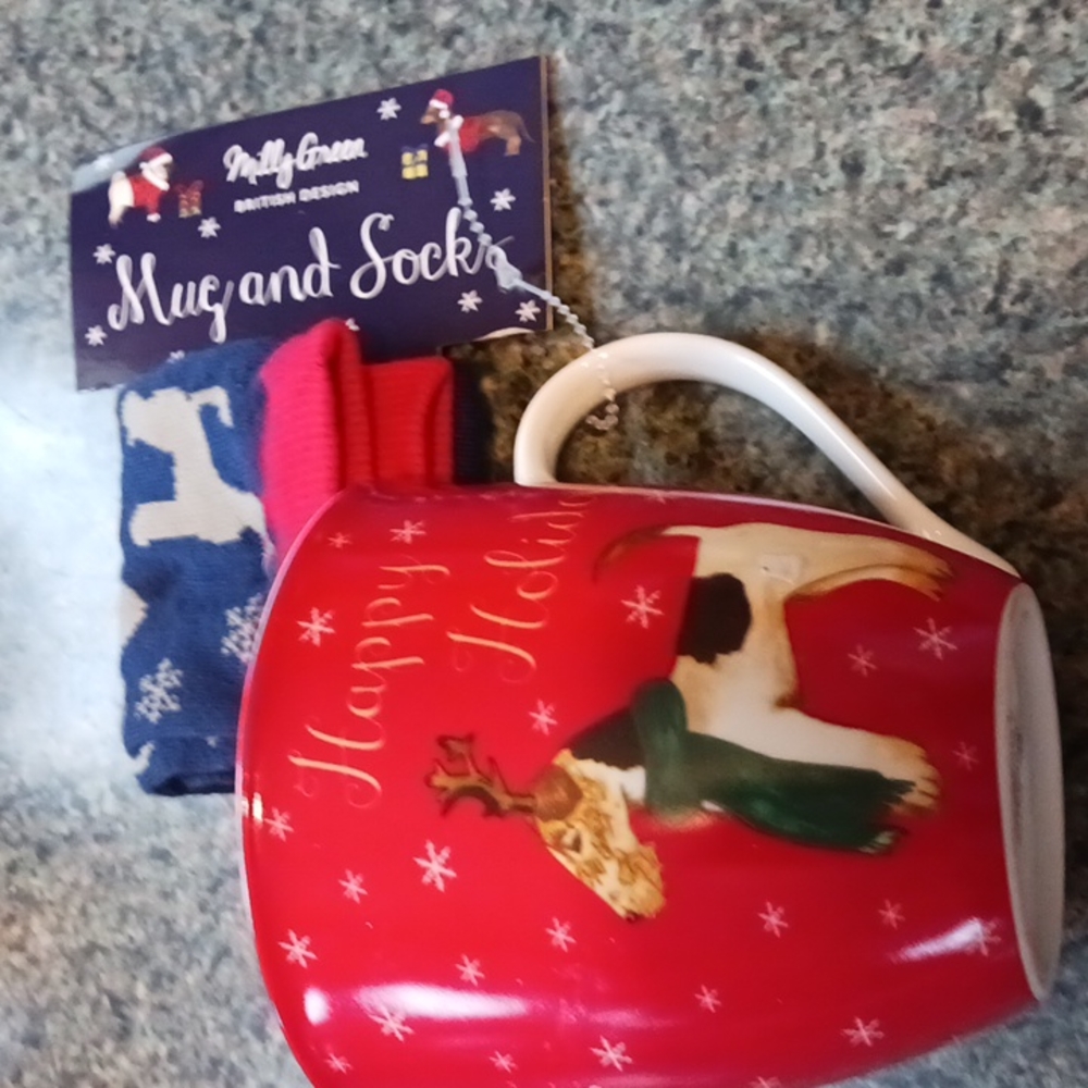 Milly Green Mug & Socks Wheaton Terrier